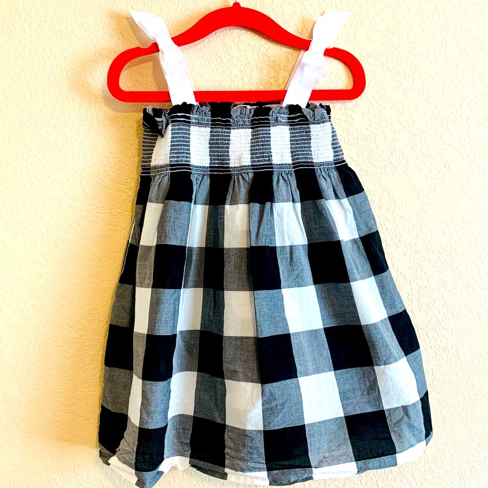 Janie and Jack Gingham Check Sundress Smocked Top